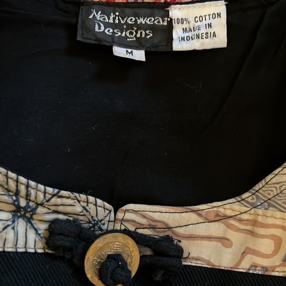Native Designs 3 pc skirt vest jacket with Indonesian design and detail cotton M - Picture 11 of 16